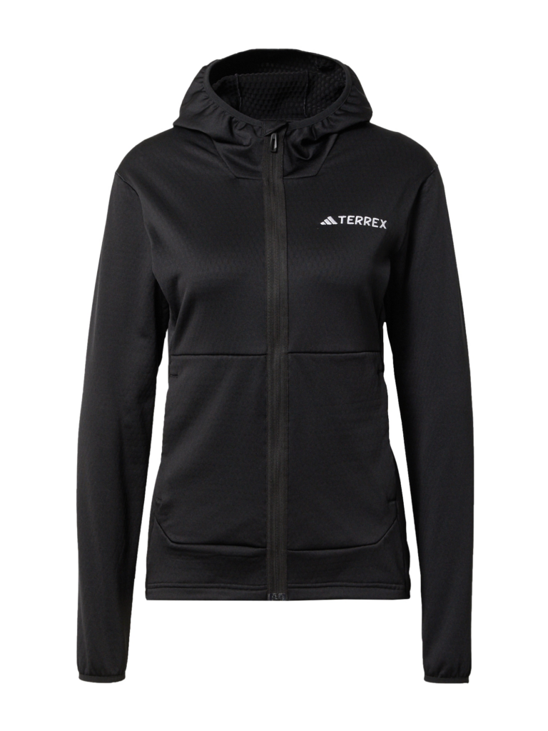 ADIDAS TERREX Jachetă  fleece funcțională 'Xperior'  negru / alb