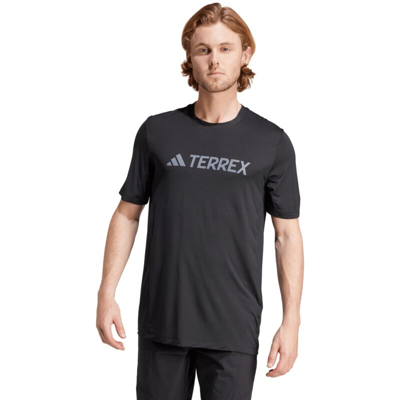 ADIDAS TERREX Tricou funcțional  gri închis / negru