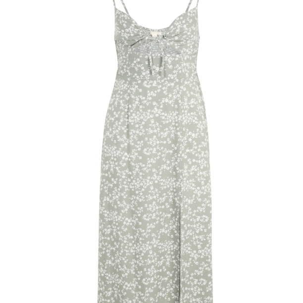 AÉROPOSTALE Rochie  verde pastel / alb