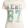 AÉROPOSTALE Tricou 'JUNE'  ecru / opal / gri grafit