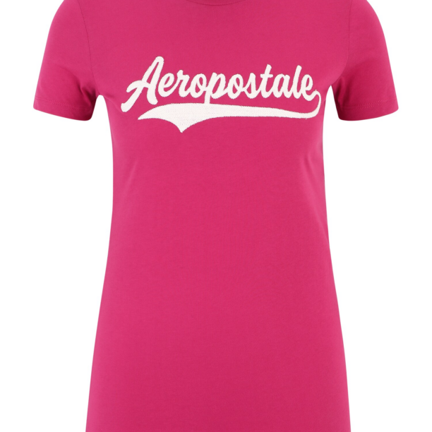 AÉROPOSTALE Tricou 'JUNE'  roz închis / alb