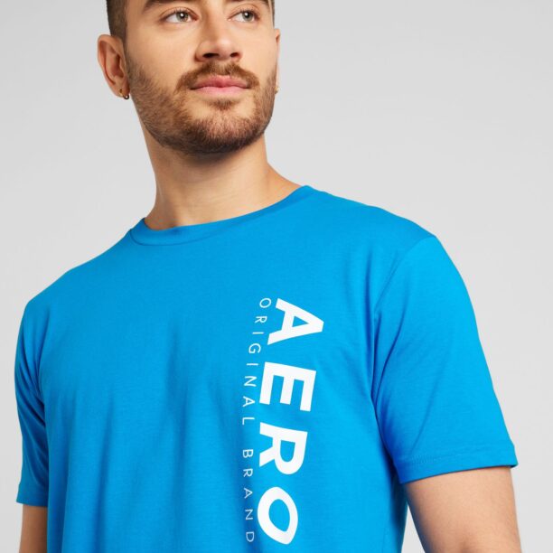 Preţ AÉROPOSTALE Tricou 'ORIGINAL'  azuriu / alb