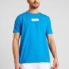 AÉROPOSTALE Tricou  azur / gri deschis / alb