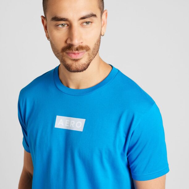 Preţ AÉROPOSTALE Tricou  azur / gri deschis / alb