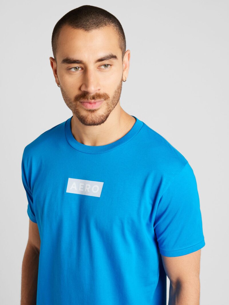 Preţ AÉROPOSTALE Tricou  azur / gri deschis / alb