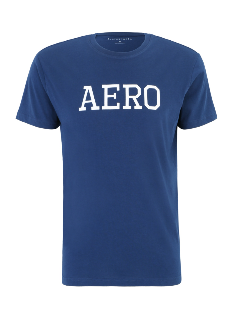 AÉROPOSTALE Tricou  bleumarin / alb