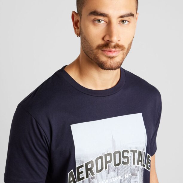 Preţ AÉROPOSTALE Tricou  bleumarin / albastru deschis / negru / alb