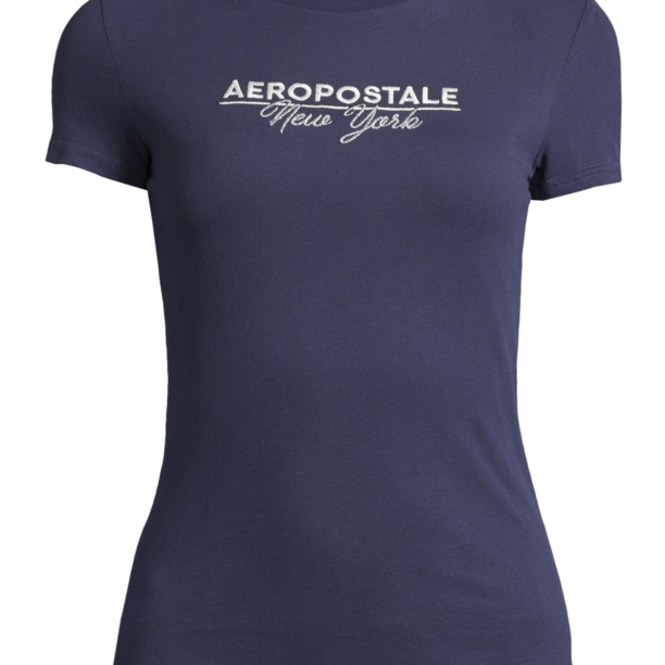 AÉROPOSTALE Tricou  bleumarin / argintiu / alb