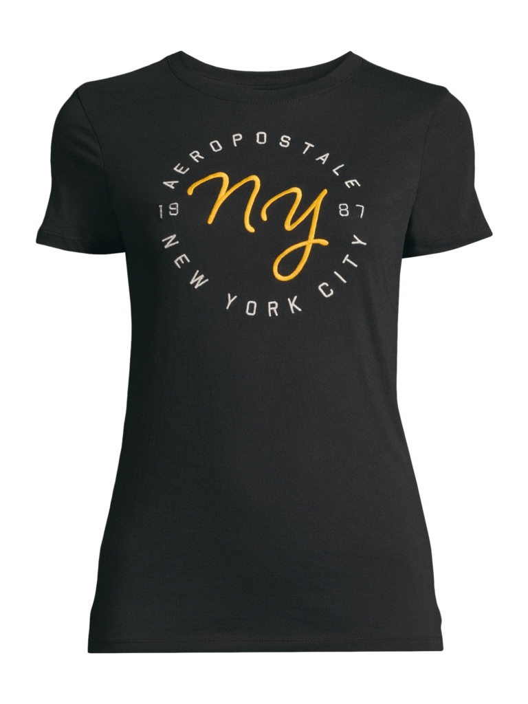 AÉROPOSTALE Tricou  galben / negru / alb