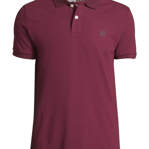 AÉROPOSTALE Tricou  gri / roșu burgundy