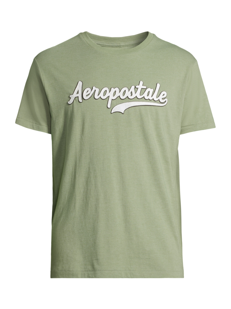 AÉROPOSTALE Tricou  kaki / negru / alb