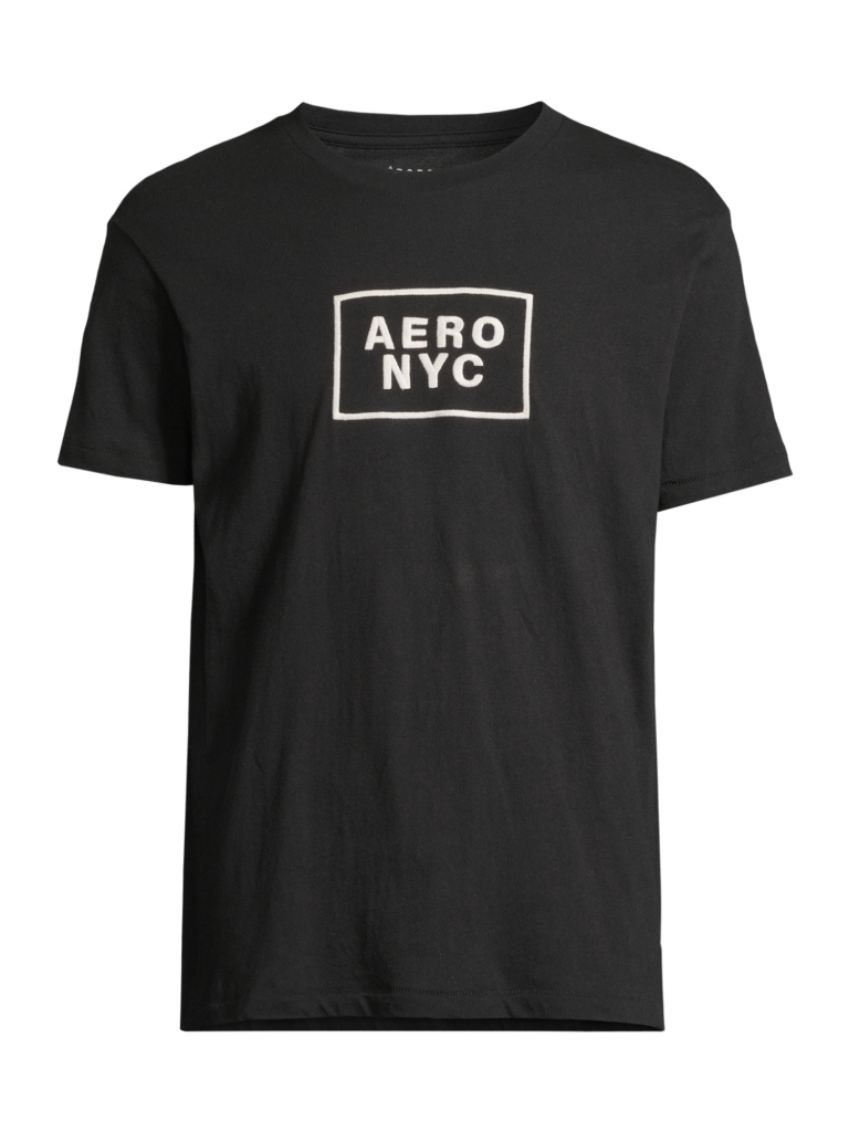 AÉROPOSTALE Tricou  negru / alb