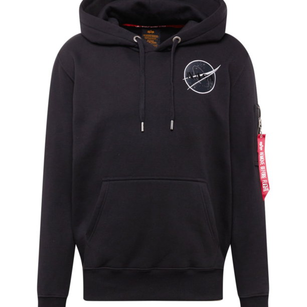 ALPHA INDUSTRIES Bluză de molton 'Dark Side'  albastru marin / gri / negru / alb