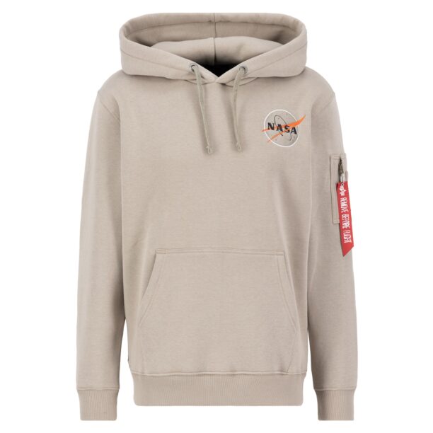 ALPHA INDUSTRIES Bluză de molton 'NASA Orbit'  portocaliu / negru / alb