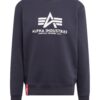 ALPHA INDUSTRIES Bluză de molton  albastru marin / roșu / alb