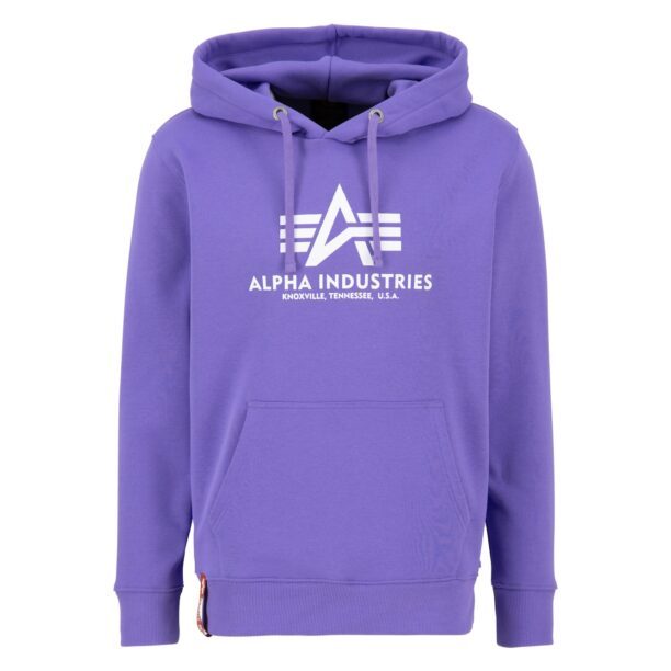 ALPHA INDUSTRIES Bluză de molton  albastru violet / roșu / alb