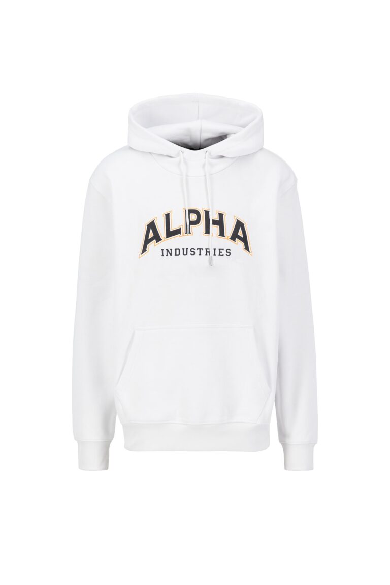 ALPHA INDUSTRIES Bluză de molton  bej / negru / alb