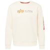 ALPHA INDUSTRIES Bluză de molton  crem / nisipiu / gri închis / roșu