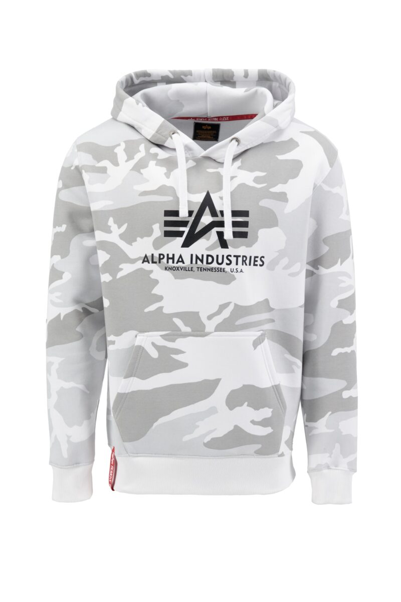 ALPHA INDUSTRIES Bluză de molton  gri / gri deschis / negru / alb