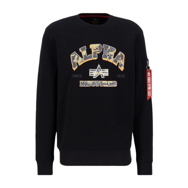 ALPHA INDUSTRIES Bluză de molton  mai multe culori / negru