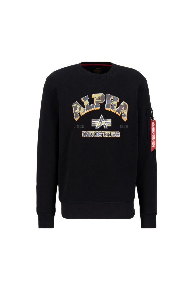 ALPHA INDUSTRIES Bluză de molton  mai multe culori / negru