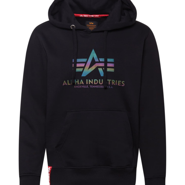 ALPHA INDUSTRIES Bluză de molton  mai multe culori / negru