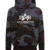 ALPHA INDUSTRIES Bluză de molton  maro / gri / negru / alb