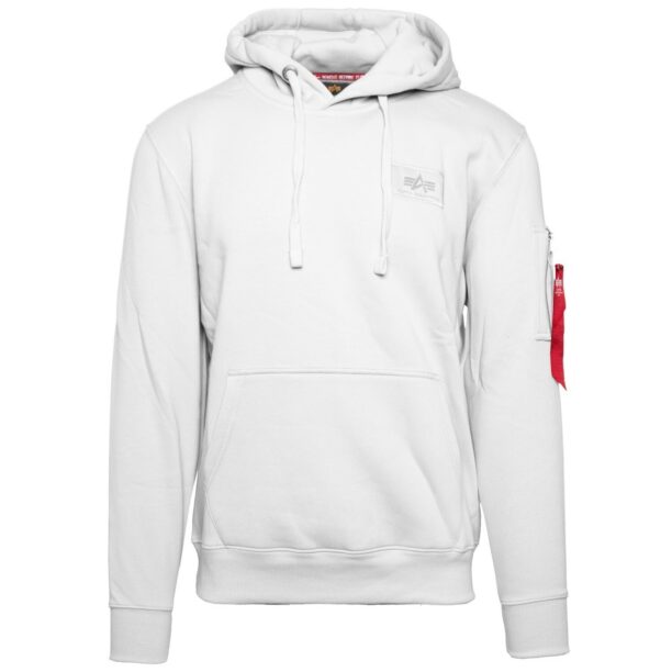 ALPHA INDUSTRIES Bluză de molton  roșu / negru / alb