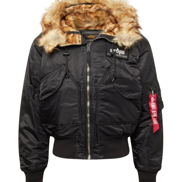 ALPHA INDUSTRIES Geacă de iarnă '45P'  maro deschis / roșu / negru / alb