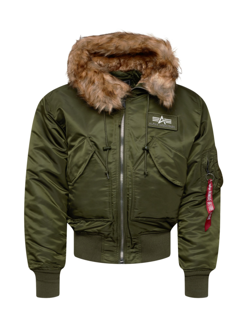 ALPHA INDUSTRIES Geacă de iarnă '45P'  oliv / alb