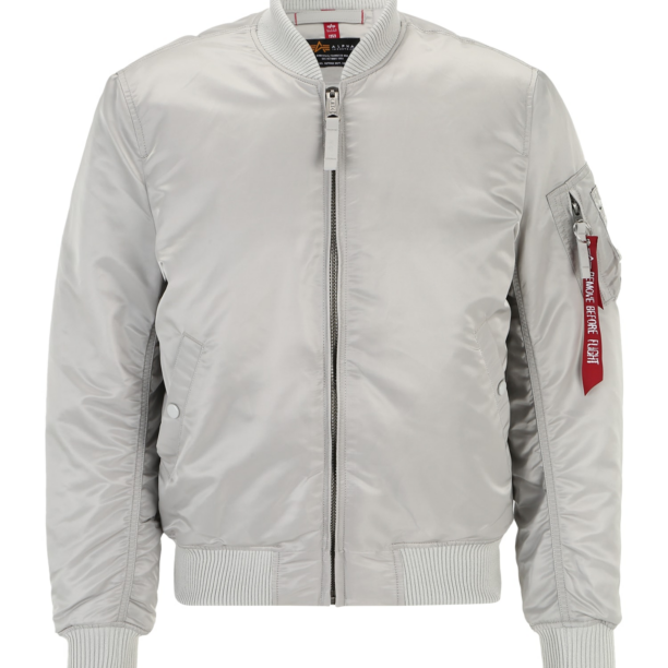 ALPHA INDUSTRIES Geacă de primăvară-toamnă 'MA-1 VF 59'  gri deschis