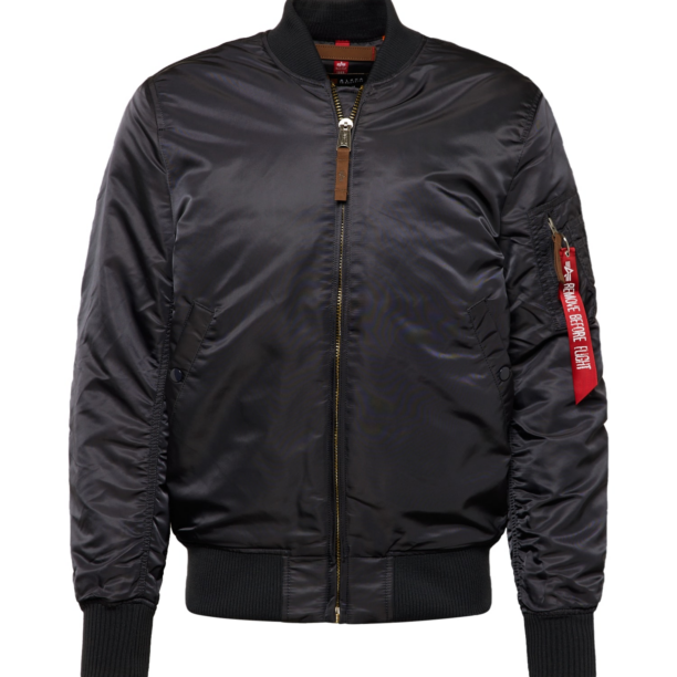 ALPHA INDUSTRIES Geacă de primăvară-toamnă 'MA-1 VF 59'  gri metalic / sângeriu