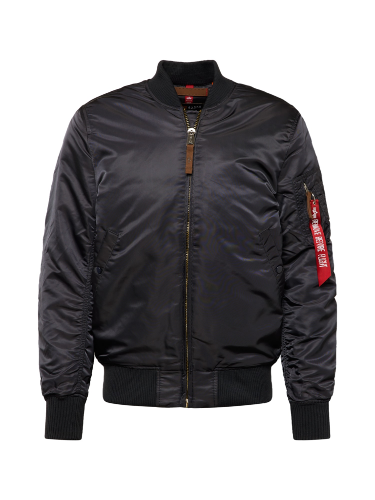 ALPHA INDUSTRIES Geacă de primăvară-toamnă 'MA-1 VF 59'  gri metalic / sângeriu