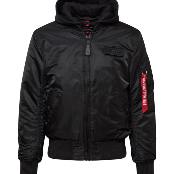 ALPHA INDUSTRIES Geacă de primăvară-toamnă 'MA-1 ZH'  roșu / negru / alb