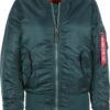 ALPHA INDUSTRIES Geacă de primăvară-toamnă 'MA-1'  bleumarin / portocaliu / roșu / alb