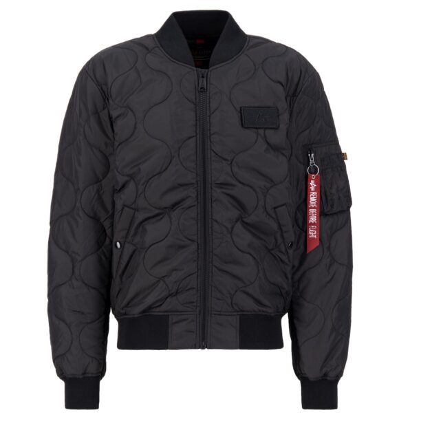 ALPHA INDUSTRIES Geacă de primăvară-toamnă 'MA-1'  roșu / negru / alb