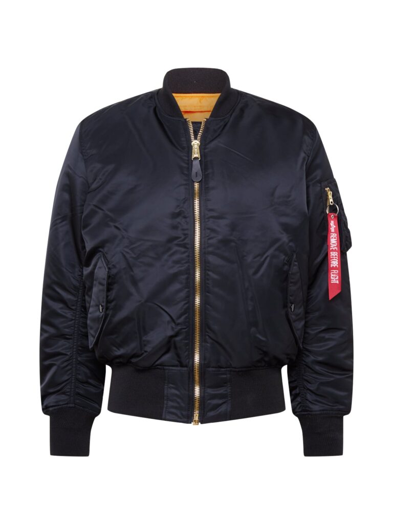 ALPHA INDUSTRIES Geacă de primăvară-toamnă 'MA-1'  roșu / negru / alb