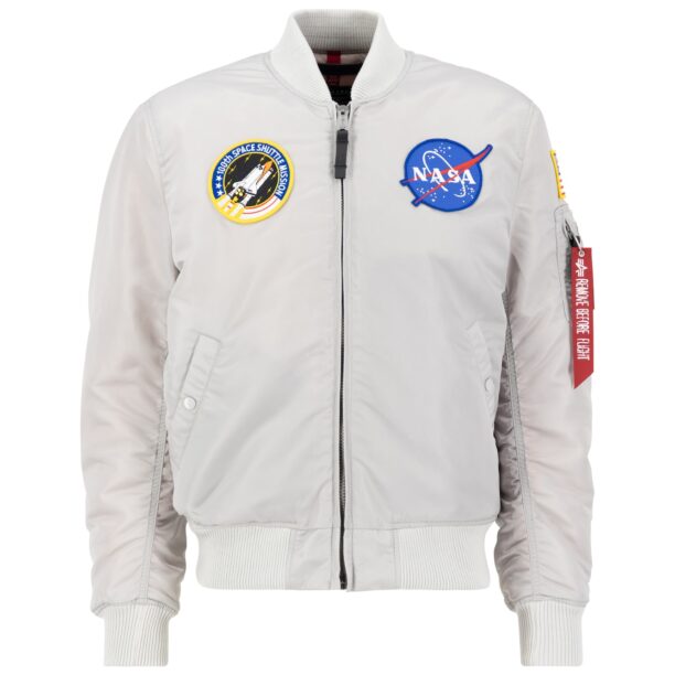 ALPHA INDUSTRIES Geacă de primăvară-toamnă 'Nasa'  gri deschis