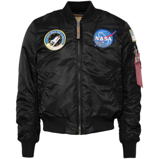 ALPHA INDUSTRIES Geacă de primăvară-toamnă 'Nasa'  negru