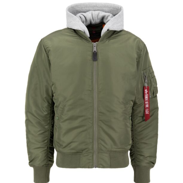 ALPHA INDUSTRIES Geacă de primăvară-toamnă  gri / verde / mai multe culori