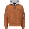 ALPHA INDUSTRIES Geacă de primăvară-toamnă  maro coniac / gri deschis