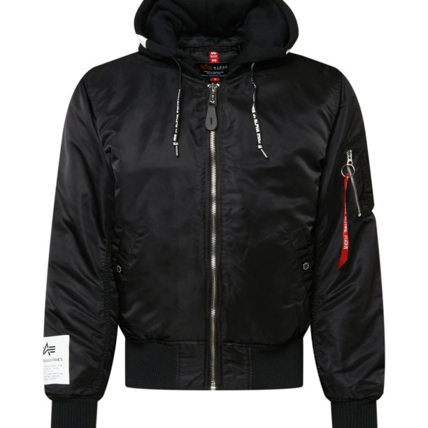 ALPHA INDUSTRIES Geacă de primăvară-toamnă  negru