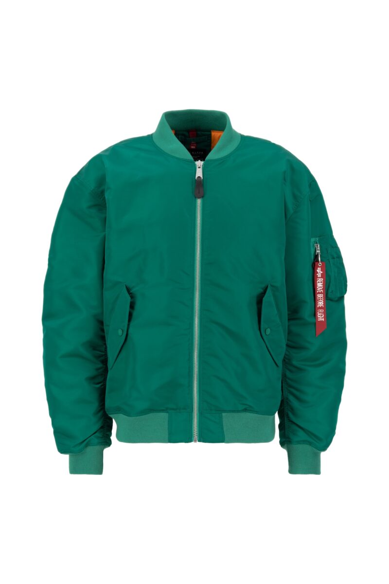 ALPHA INDUSTRIES Geacă de primăvară-toamnă  verde / roșu