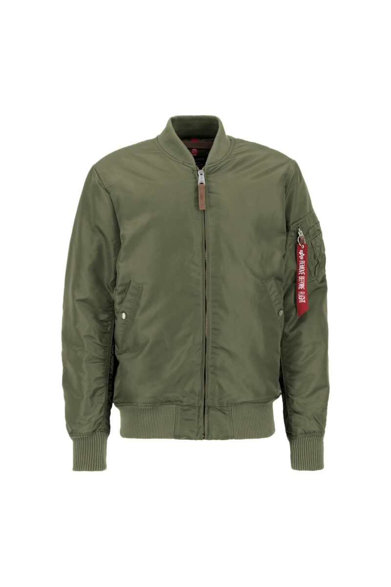 ALPHA INDUSTRIES Geacă de primăvară-toamnă  verde / roșu / alb