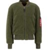 ALPHA INDUSTRIES Geacă de primăvară-toamnă  verde / sângeriu