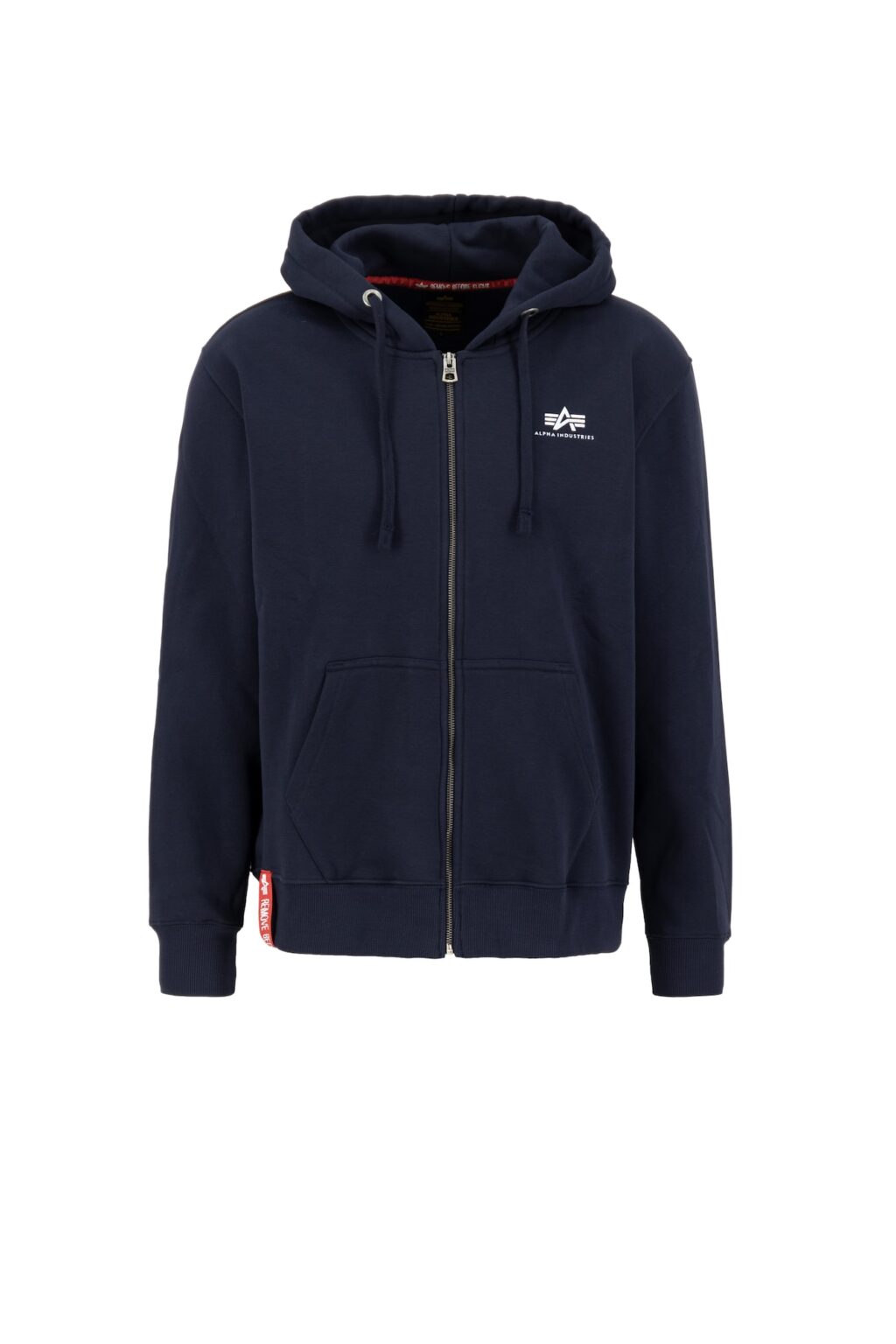 ALPHA INDUSTRIES Hanorac  albastru noapte / alb
