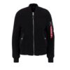 ALPHA INDUSTRIES Jachetă  fleece  sângeriu / negru