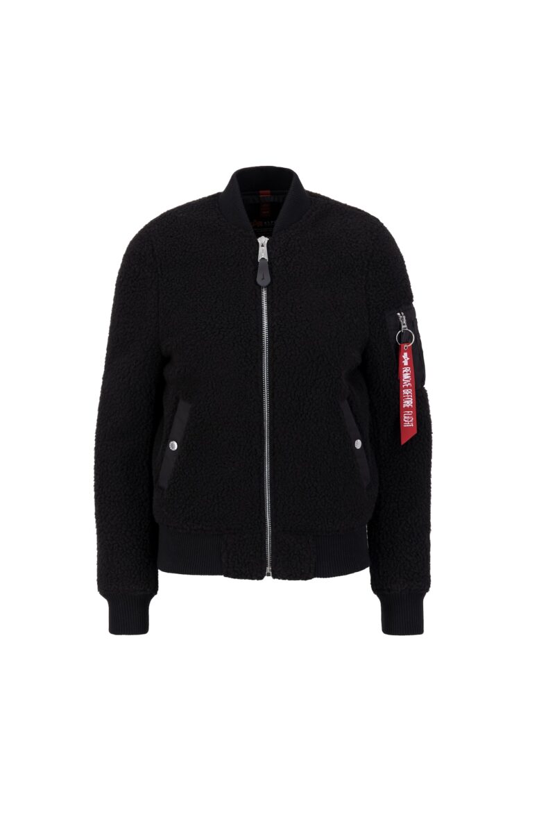 ALPHA INDUSTRIES Jachetă  fleece  sângeriu / negru