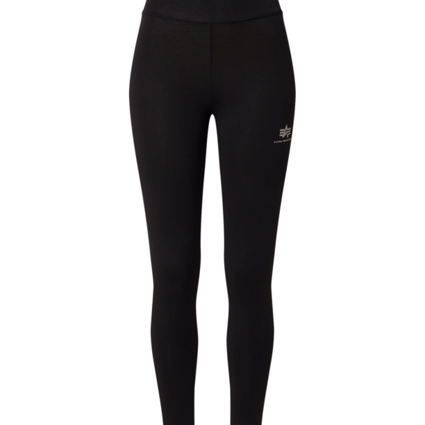 ALPHA INDUSTRIES Leggings  negru / alb