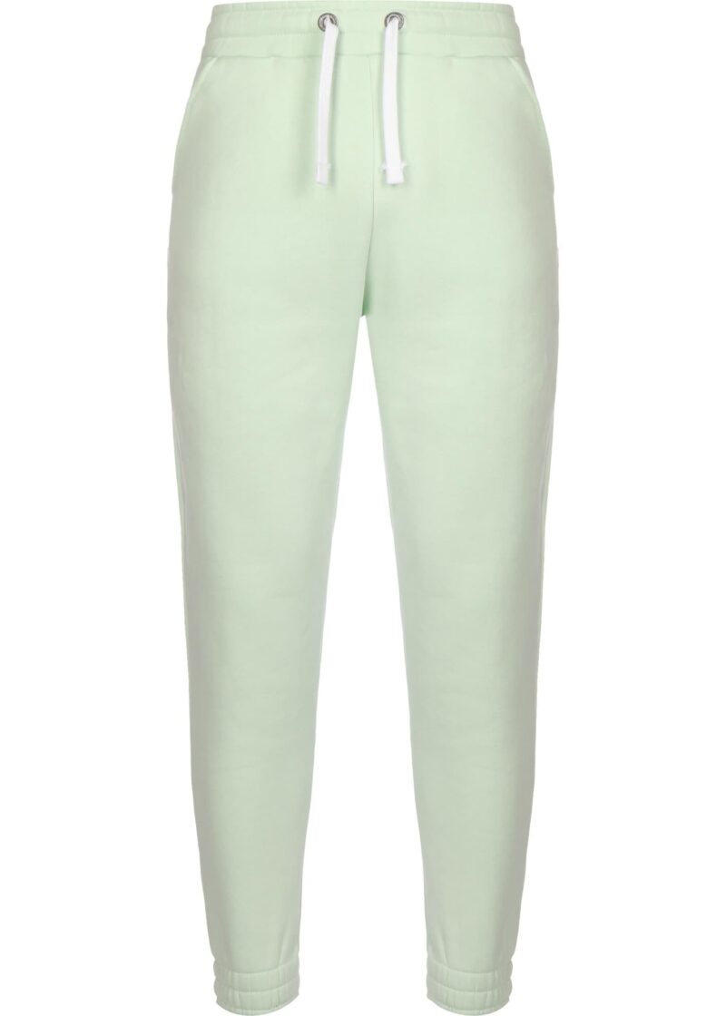 ALPHA INDUSTRIES Pantaloni 'EMB'  verde pastel / alb